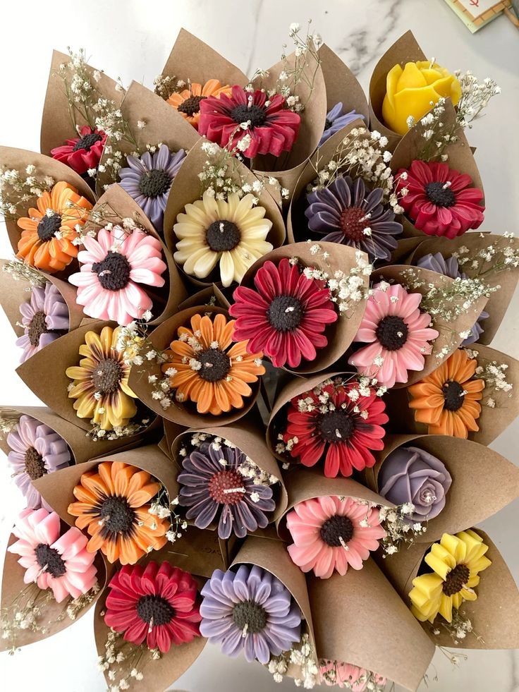 Sunflower candle