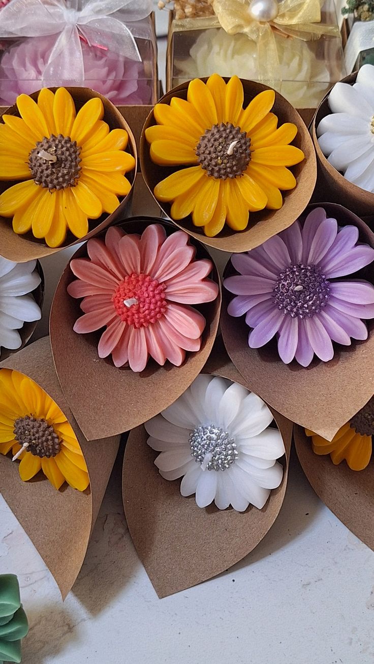 Sunflower candle