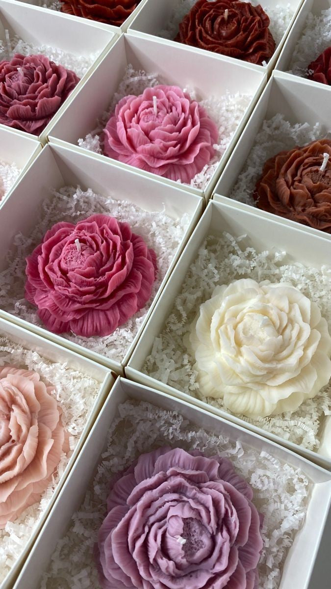 Poney flower candle